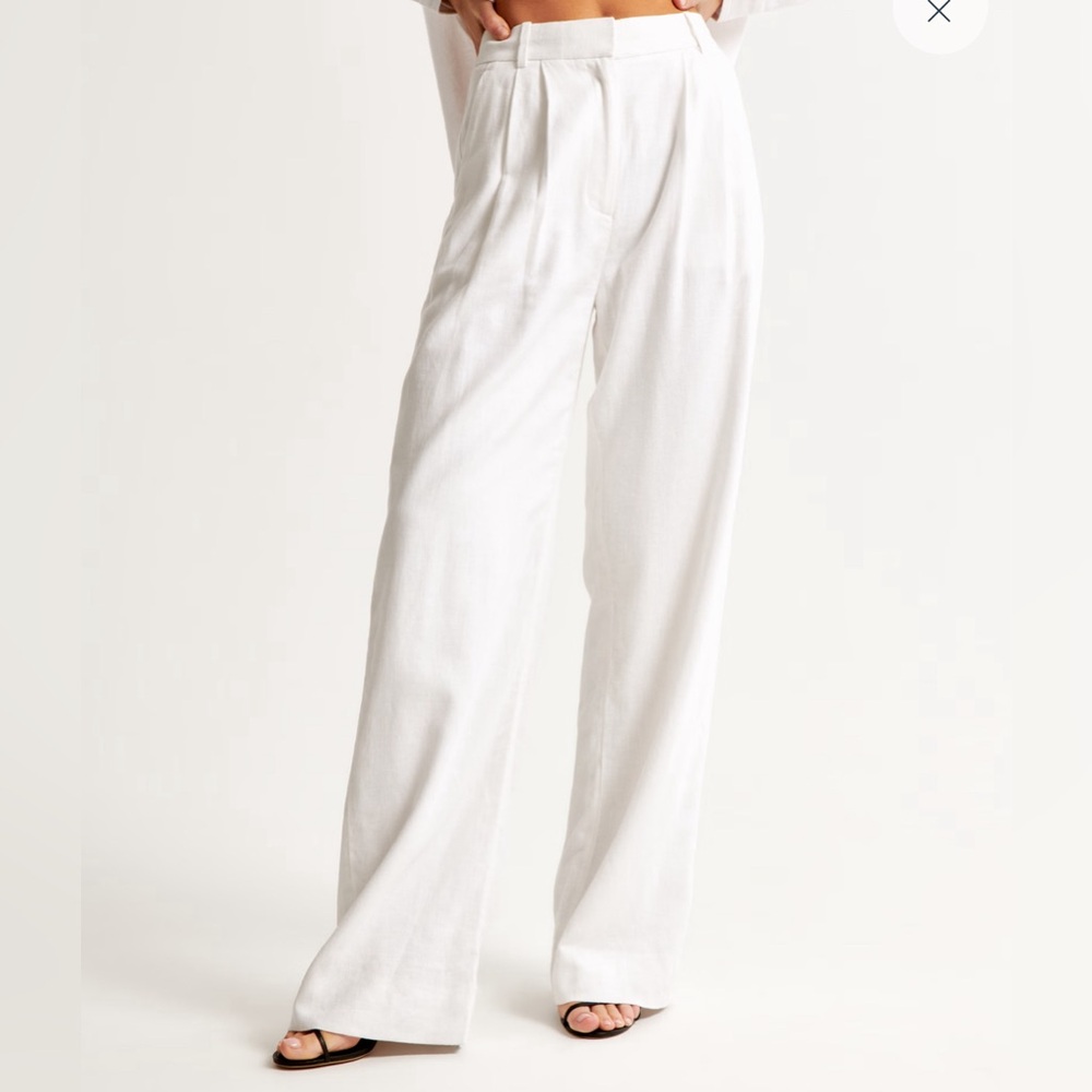 ABERCROMBIE & FITCH women’s tailored linen pants